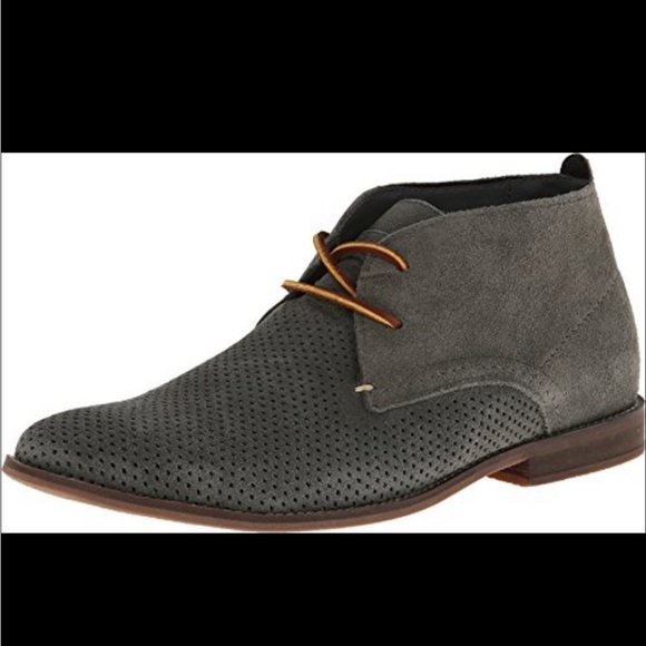 GUESS Men's Hubert Grey suede Boot dressy shoes 9 M - Picture 1 of 10